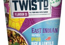 Twistd snack pot East Indian inspired spiced rice and lentils