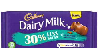 Cadbury dairy milk 30% less sugar