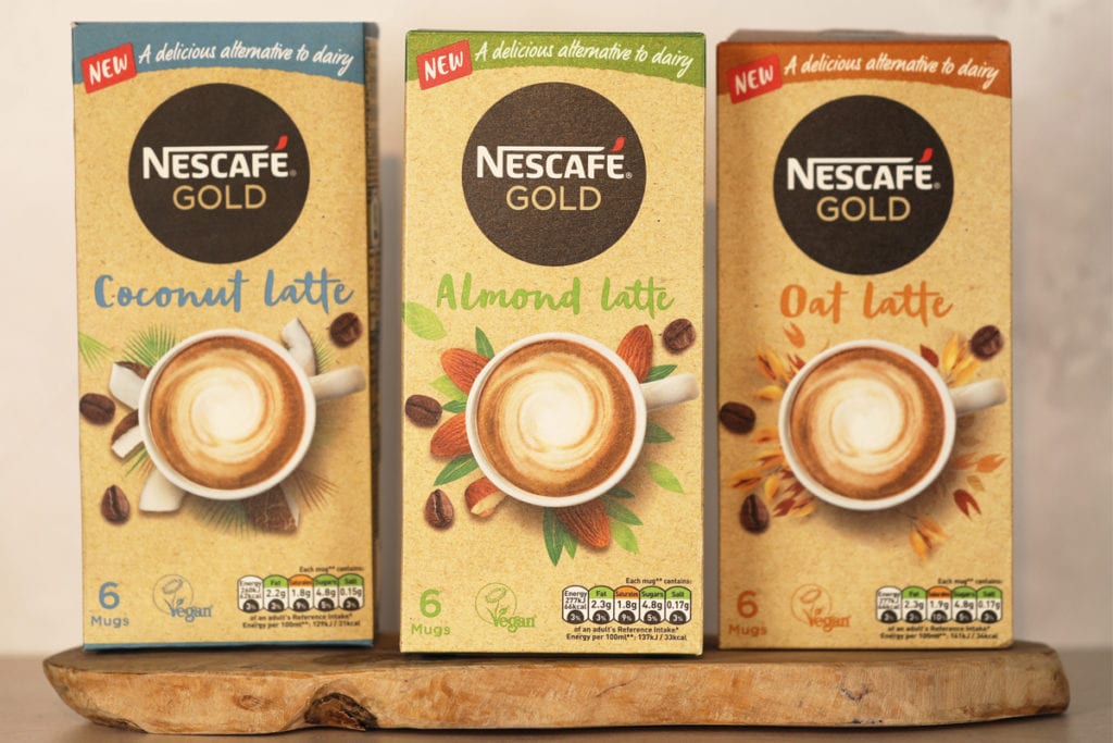 Nescafe latte packs