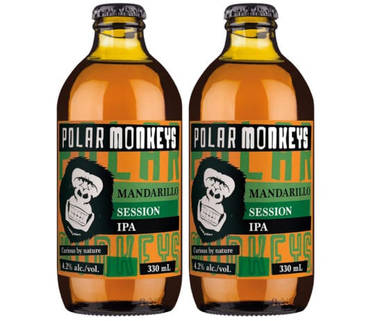 A tropical new brew Polar Monkeys Mandarillo IPA