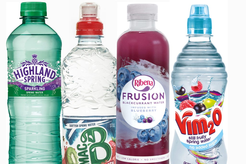 sparkling flavoured low and no sugar drinks