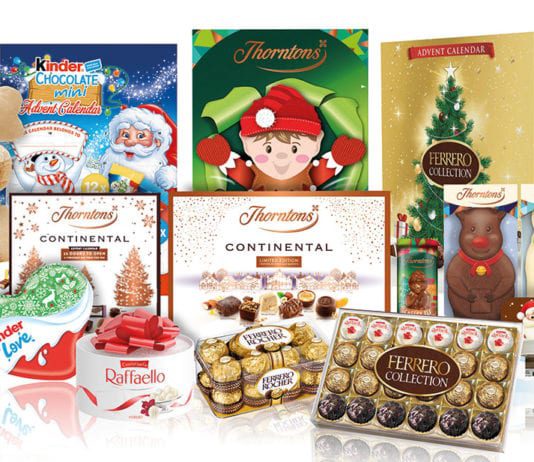 Festive Ferrero bolsters range Ferrero’s Christmas range spans Thorntons, Kinder, Nutella and Ferrero Rocher.