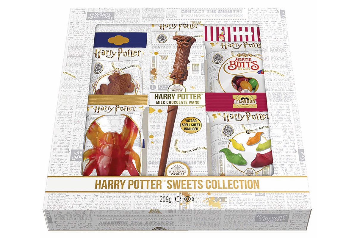 The new products include a 42g chocolate replica of Lord Voldemort’s wand
