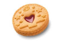 Jammie Dodger Christmas biscuit