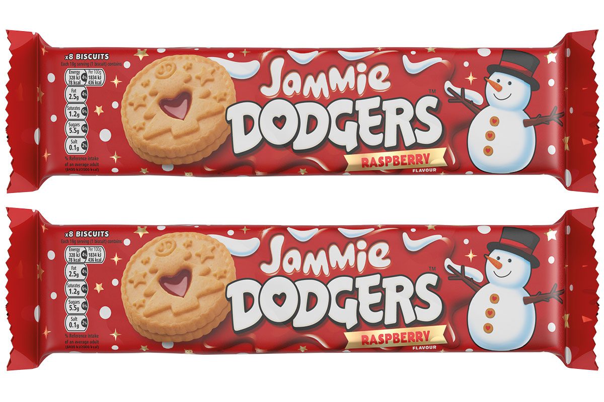 Jammie Dodgers Christmas packaging 