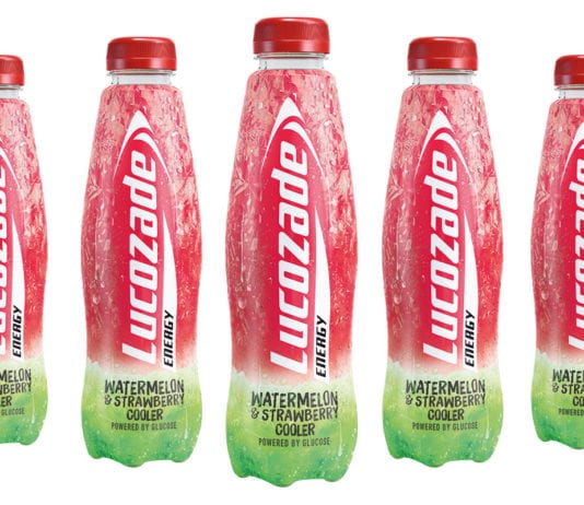 Lucozade Ribena Suntory Encouraging NPD trial Lucozade Energy Watermelon & Strawberry Cooler