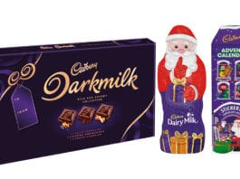 A sack full of seasonal NPD for Mondelez Cadbury Dark Milk and Dairy Milk festive lines from Modelez
