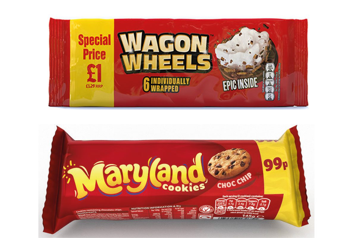 Burtons Biscuit Company Wagon Wheels and Maryland Cookies