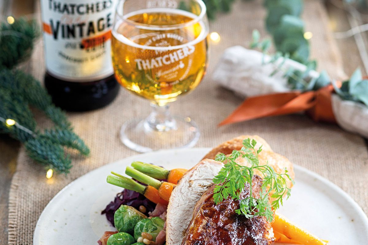 Thatchers with turkey roast