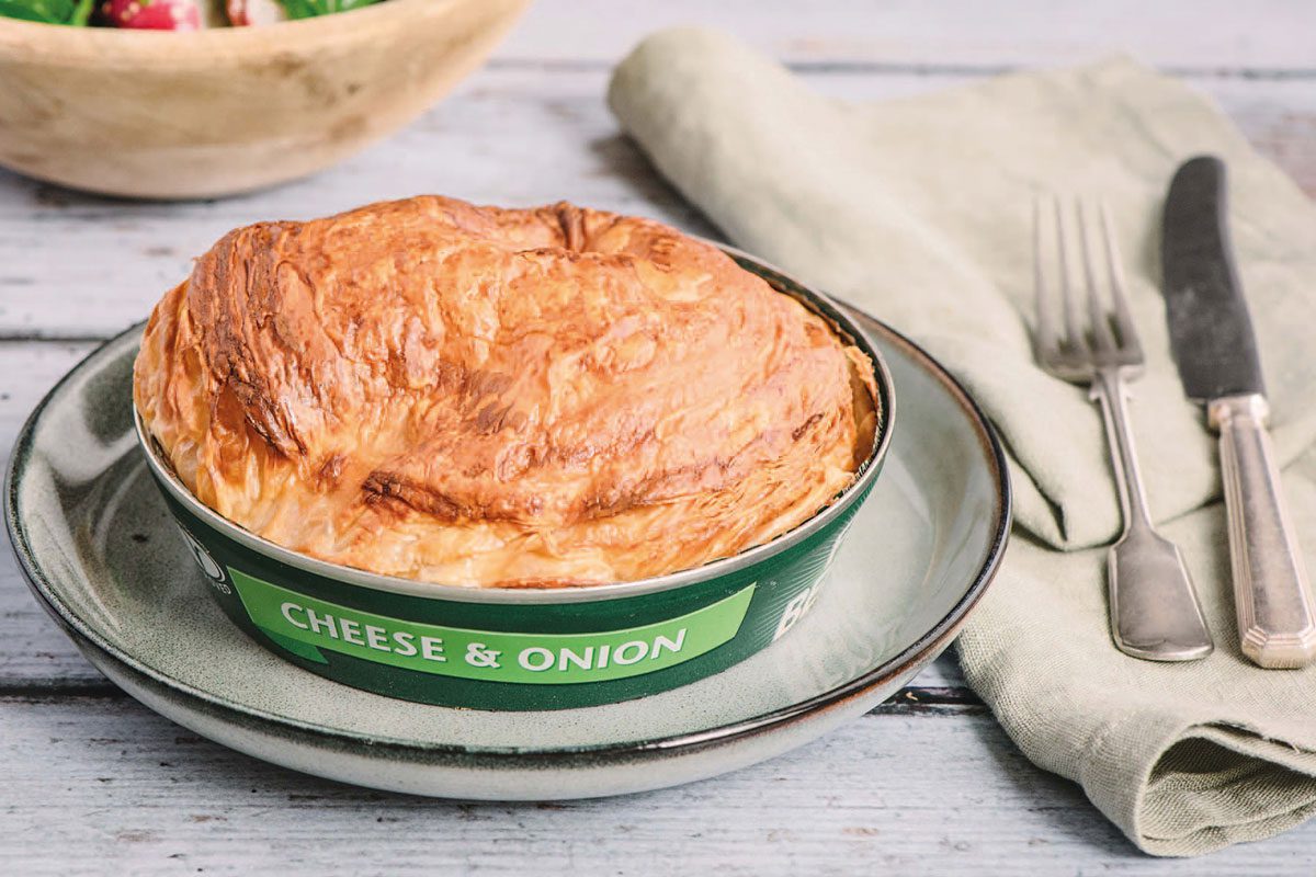 Fray Bentos cheese and onion pie