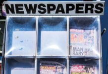 newspaper stand