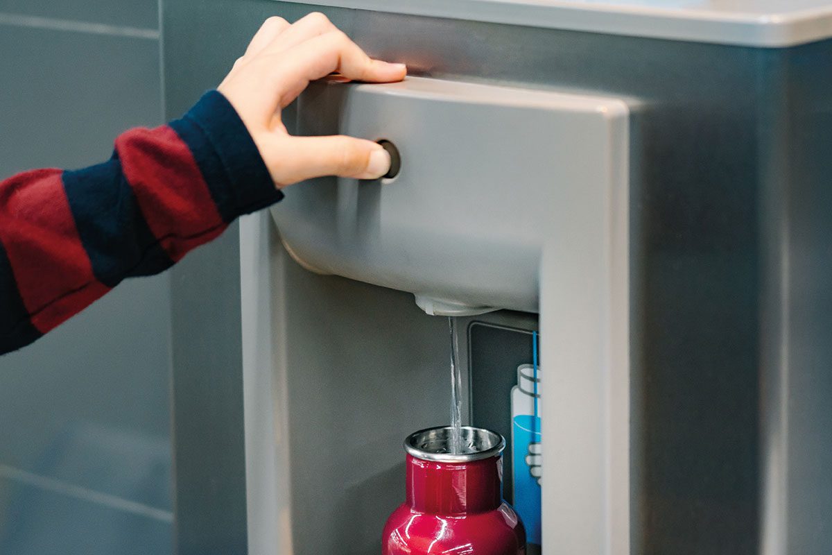 water bottle refill