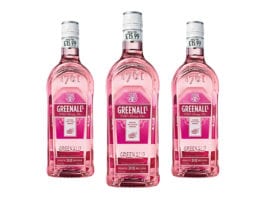 New pack and competition for Greenall’s Greenall’s Wild Berry Pink Gin in a PMP marked £15.99.