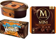 Chocolate orange ice cream range