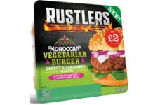 Rustlers vegetarian burger