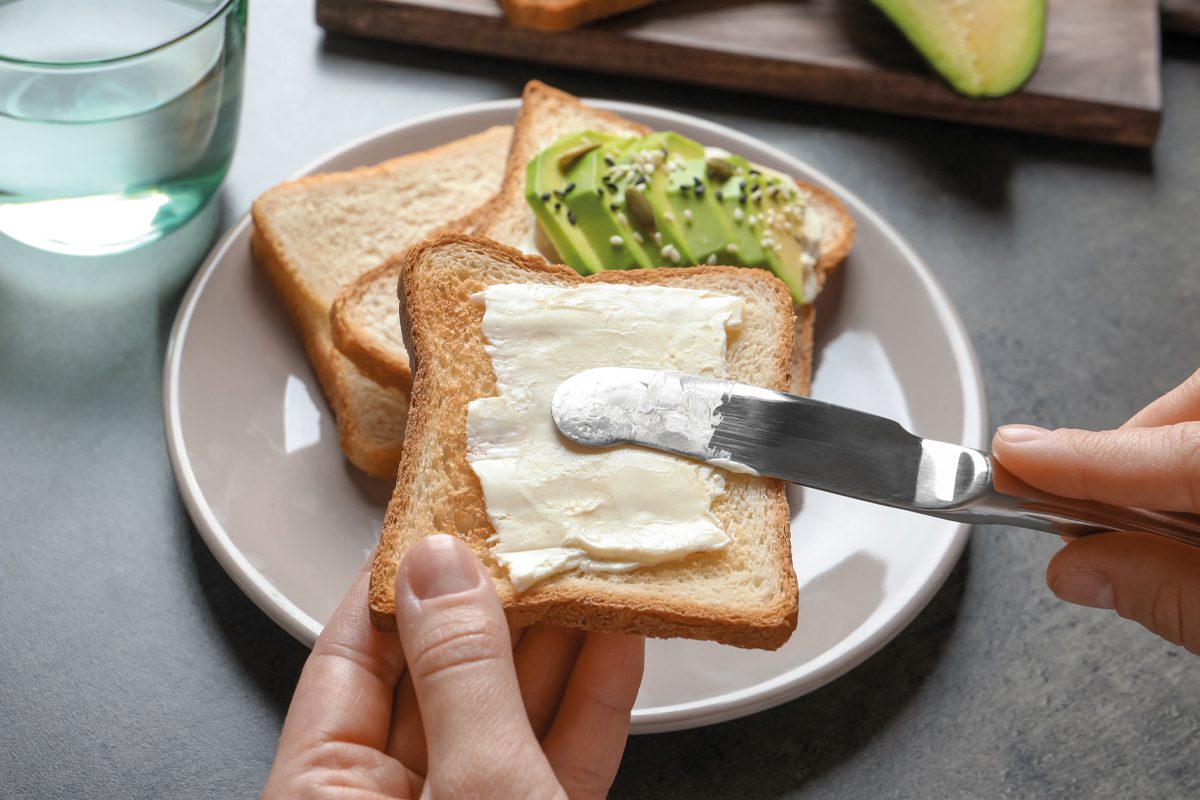 Dairy free spread on toast