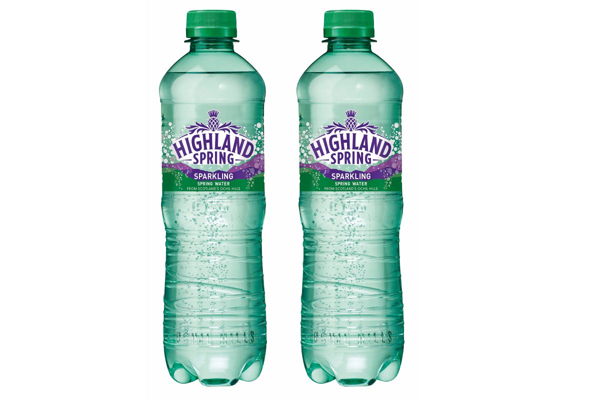 Highland Spring bottled water