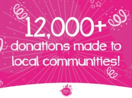 Nisa reaches charity milestone Nisa12000Donations