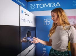 An RVM built for Scotland The Tomra M1 can handle glass and PET.
