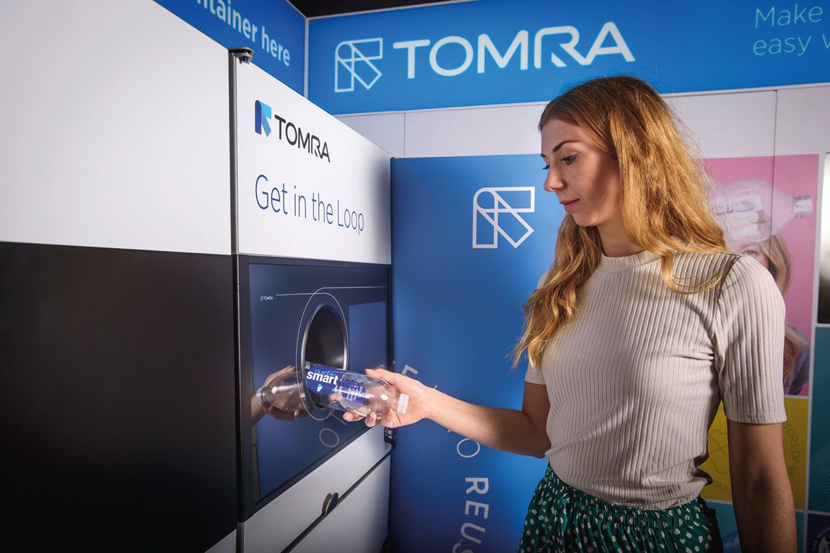 The Tomra M1 can handle glass and PET.