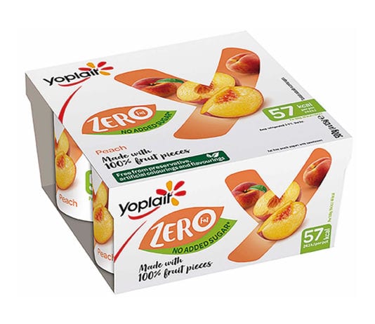 No added sugar arrives Yoplait zero sugar yogurt