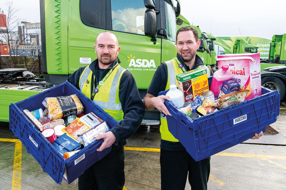 Asda Drivers Infront of Lorry