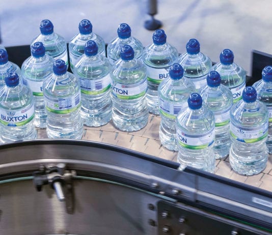 Sustainability for the 2020s Buxton water production line