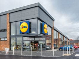Festive cheer for discounters Lidl Exterior