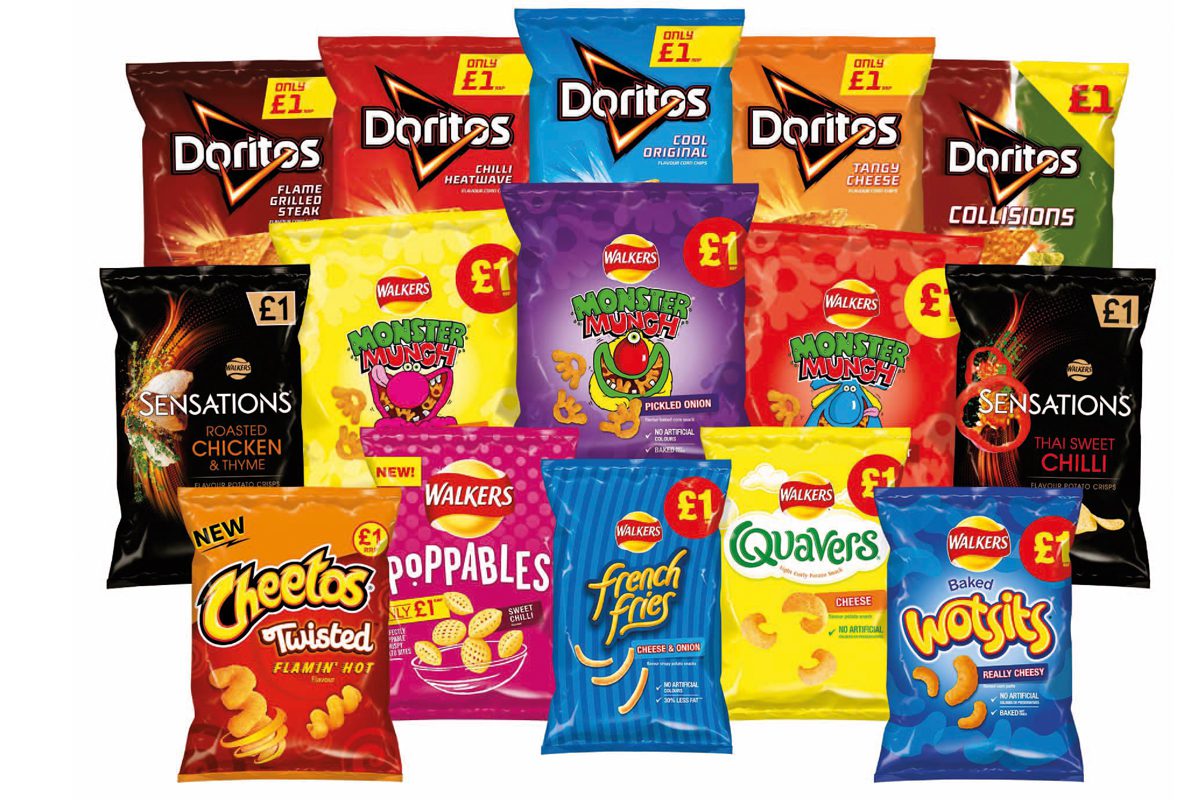 Walkers range of crisps