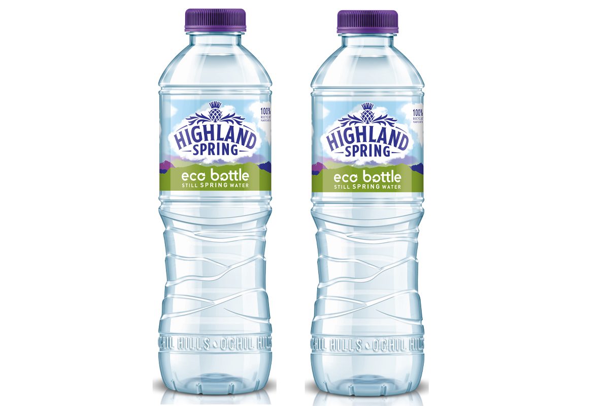 Highland Spring eco bottles