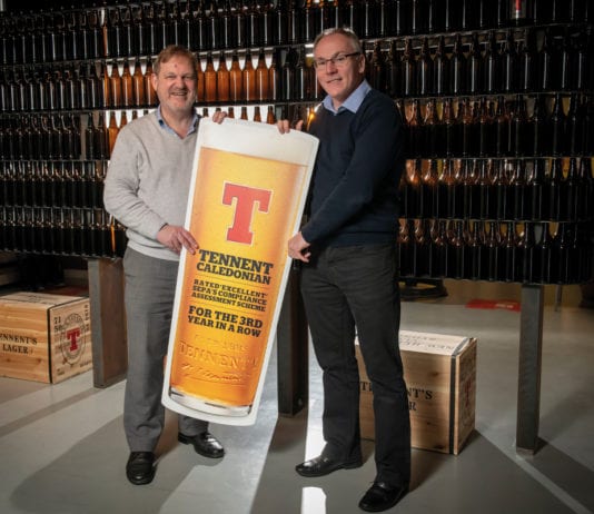 Spending big on a brighter future SEPA chief executive Terry A’Hearn and C&C Group engineer manager Martin Doogan