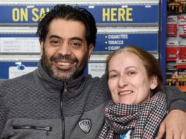 Simple but effective Shop Owners Behind Counter