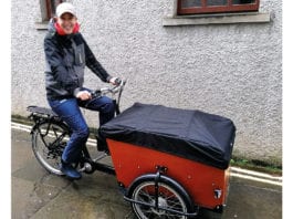 Bakery is on a roll Business-owner,-Karin-Jonsson-delivering-products-on-her-Babboe-Cargobike