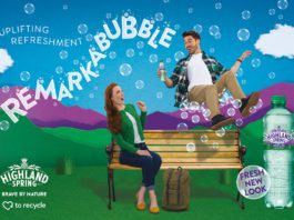 Success for water brand Highland-spring--REMARKABUBBLE-campaign