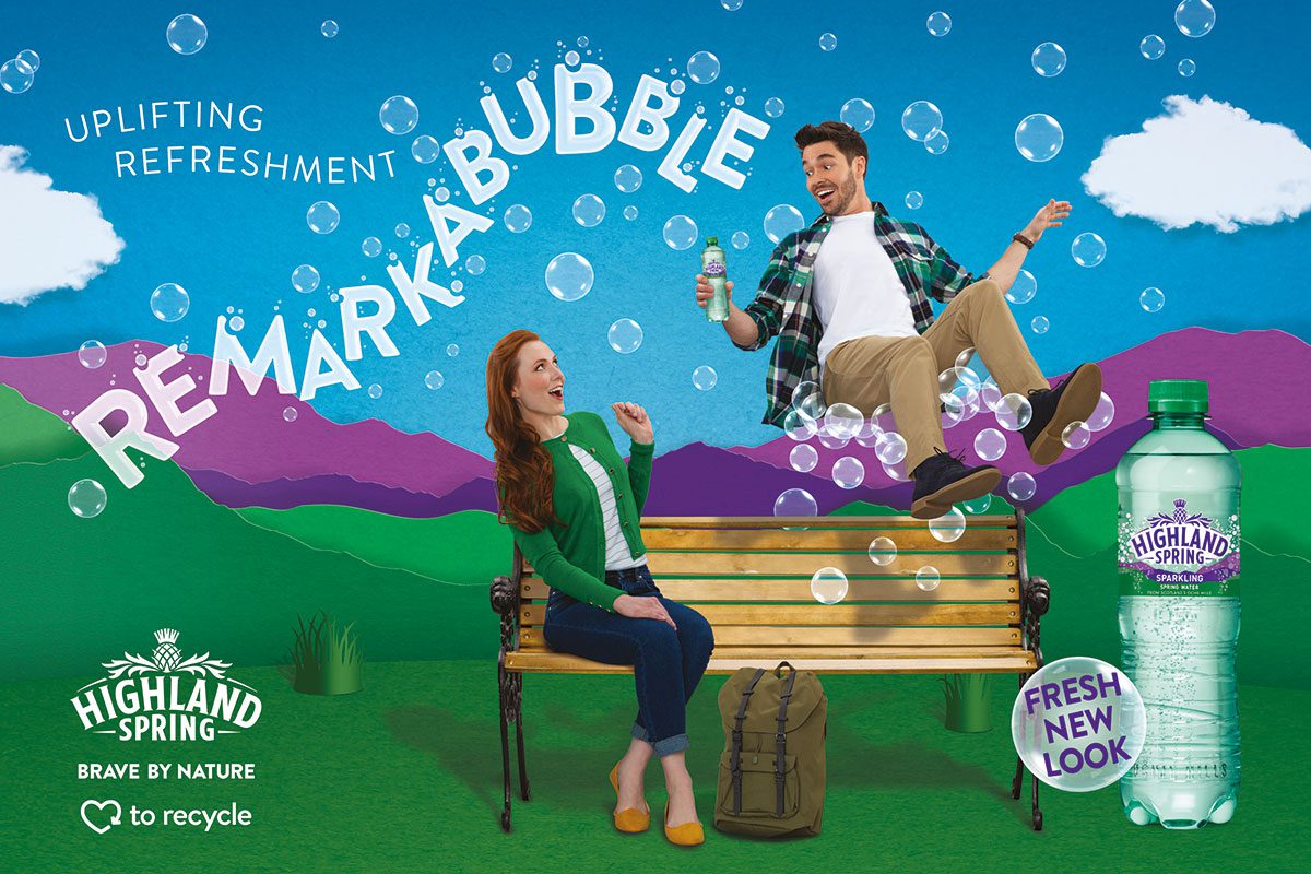 Highland-spring--REMARKABUBBLE-campaign