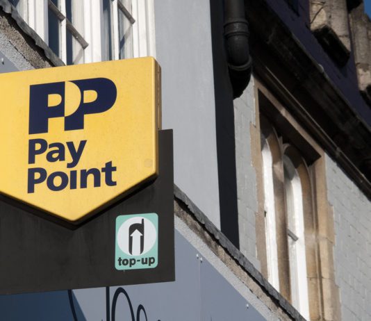 PayPoint Booker pairing paypoint sign on building