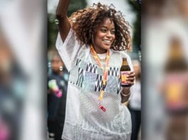 Free to enjoy the summer woman with drink