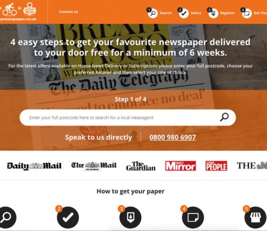 Delivering the news paper delivery site
