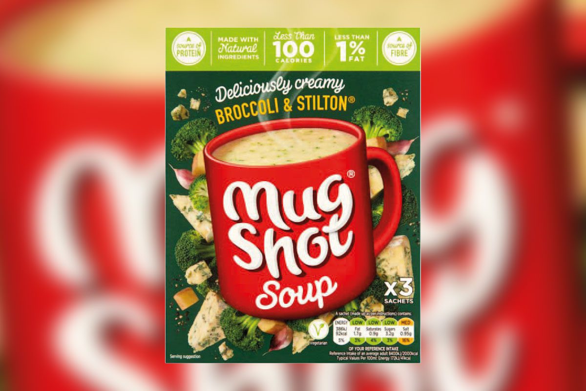 mug shot soup box