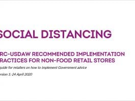 Virus guide for retailers Social distancing poster