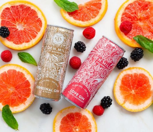 Cocktails in the living room oranges & eden mill cans