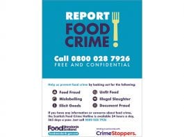 Call to arms in food fraud fight FSS Food Crime poster