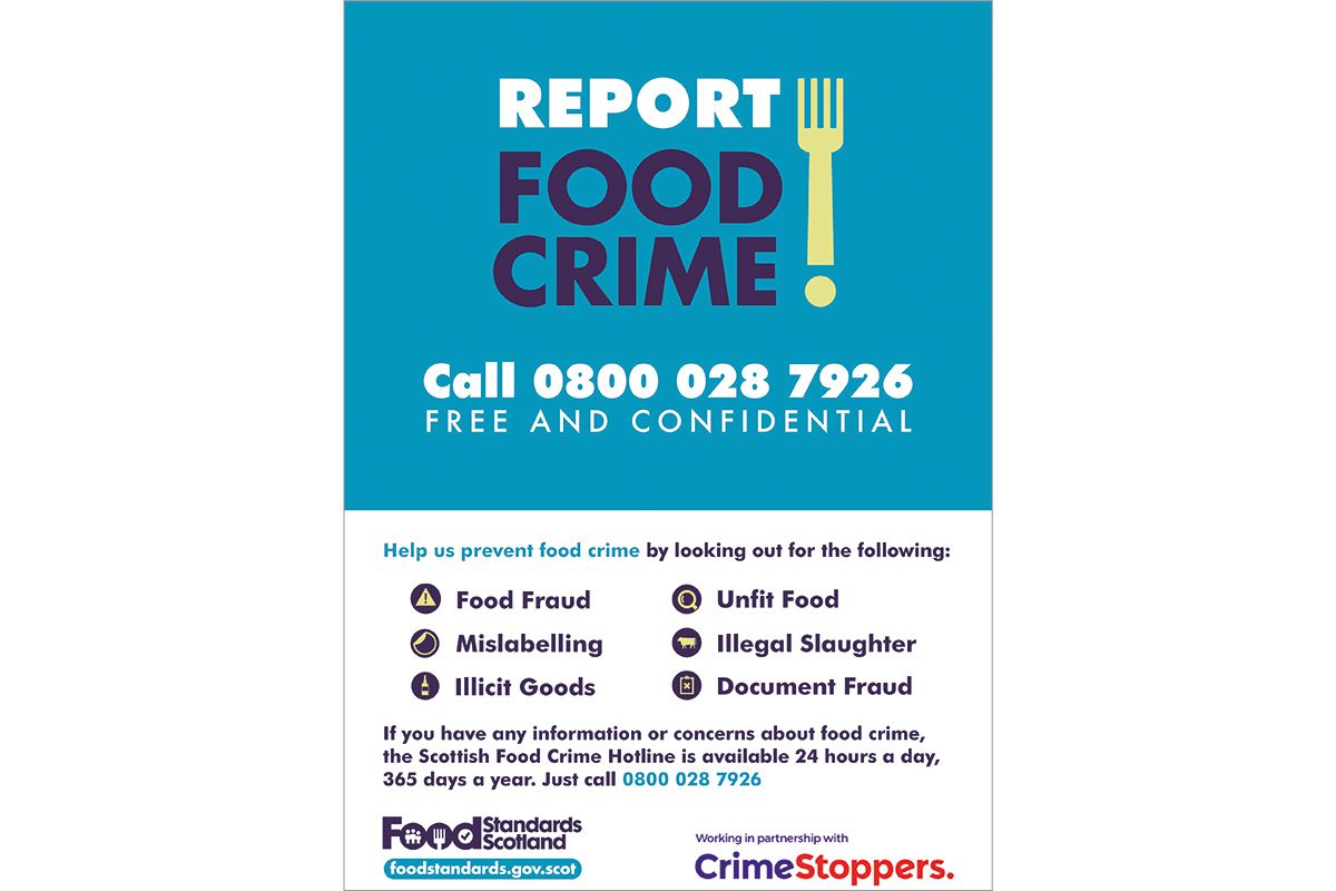 FSS Food Crime poster