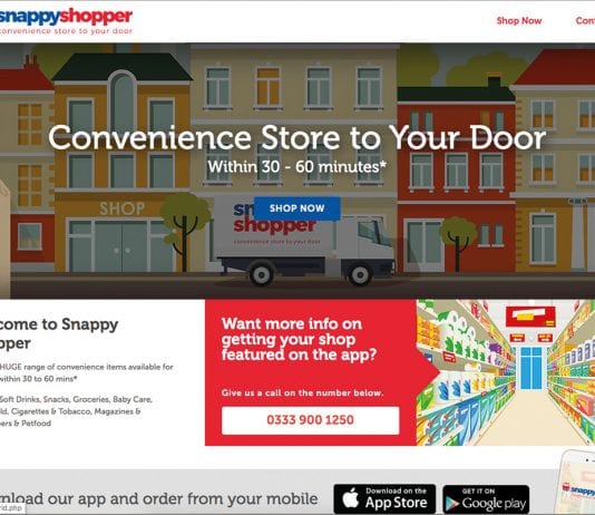 Delivery is booming Snappy Shopper website
