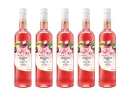 Saying it with flowers Blossom Hill Rhubarb & Plum Spritz