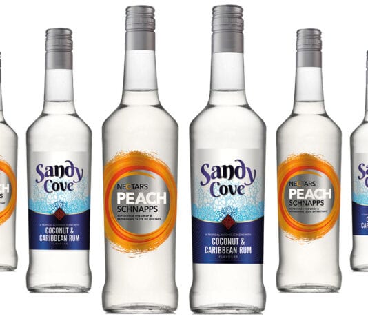 Value appeals in the off trade CWF Nectars Peach Schnapps, and CWF Sandy Cove Rum and Coconut