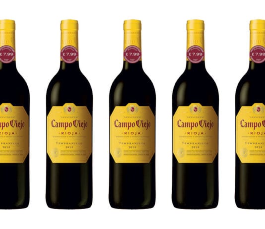 Price-marking wine Campo Viejo Rioja Tempranillo