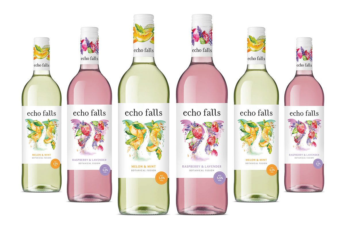 Echo Falls Melon and Mint, and Raspberry and Lavendar 