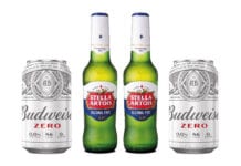 Stella Artois and Budweiser alcohol-free beers