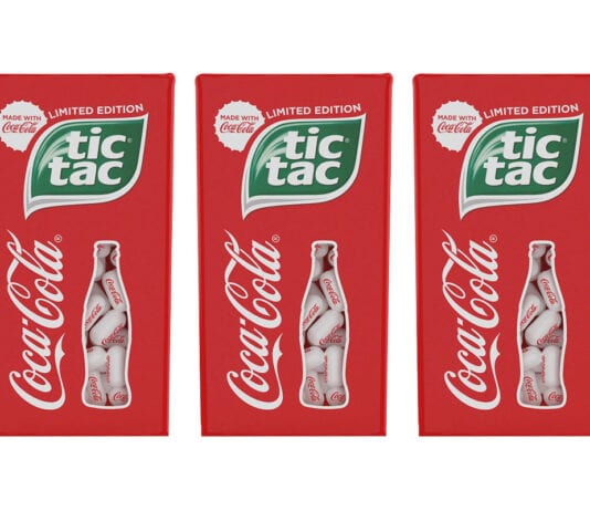 Collaborating with cola Tic Tac Coca Cola